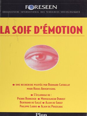 cover image of La Soif d'émotion